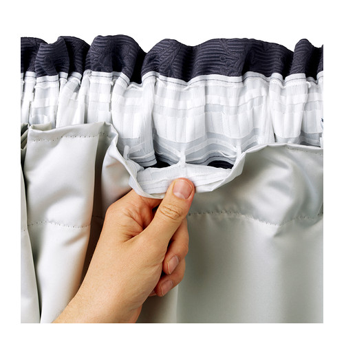 GLANSNÄVA curtain liners, 1 pair