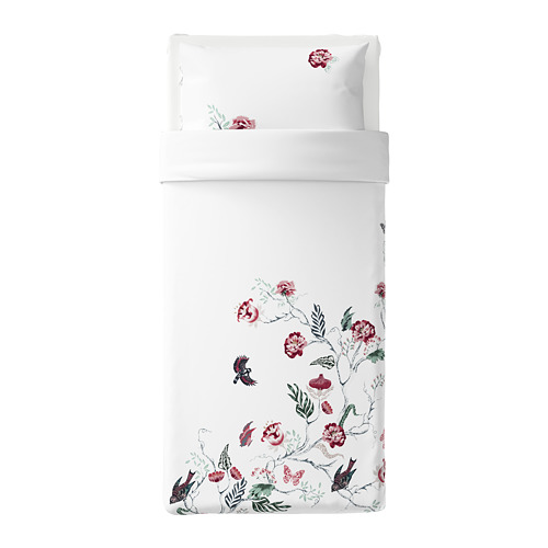 JÄTTELILJA duvet cover and pillowcase