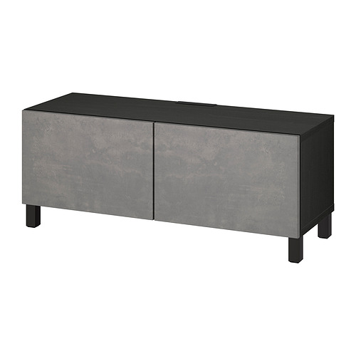 BESTÅ TV bench with doors