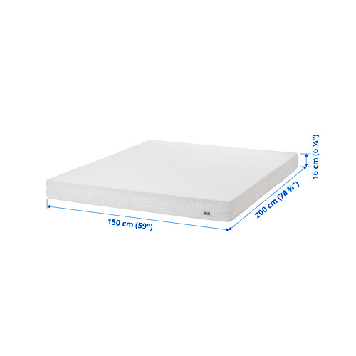 ÅBYGDA foam mattress, firm/white, queen