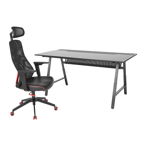 UTESPELARE/MATCHSPEL gaming desk and chair