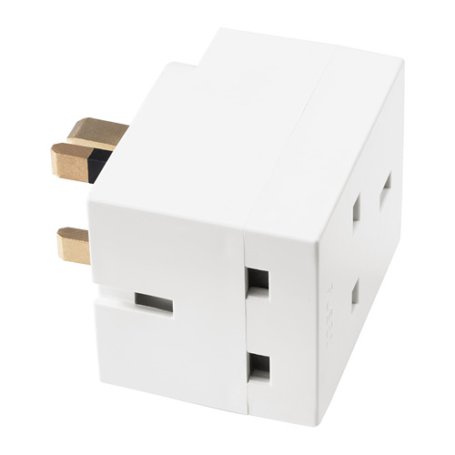 KOPPLA 3-way adaptor plug