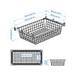 HJÄLPA wire basket with pull-out rail