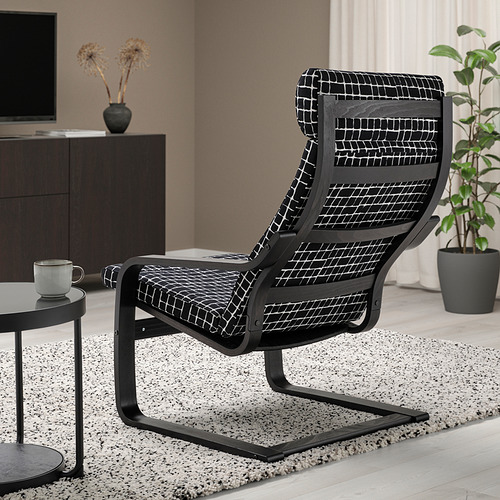 POÄNG armchair and footstool