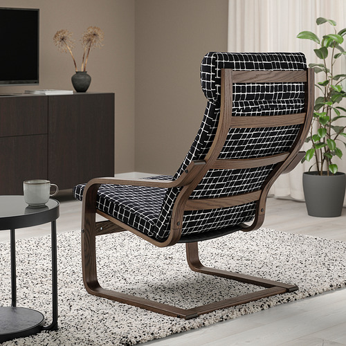 POÄNG armchair and footstool
