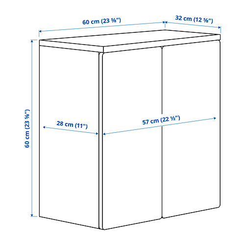 SMÅSTAD wall cabinet