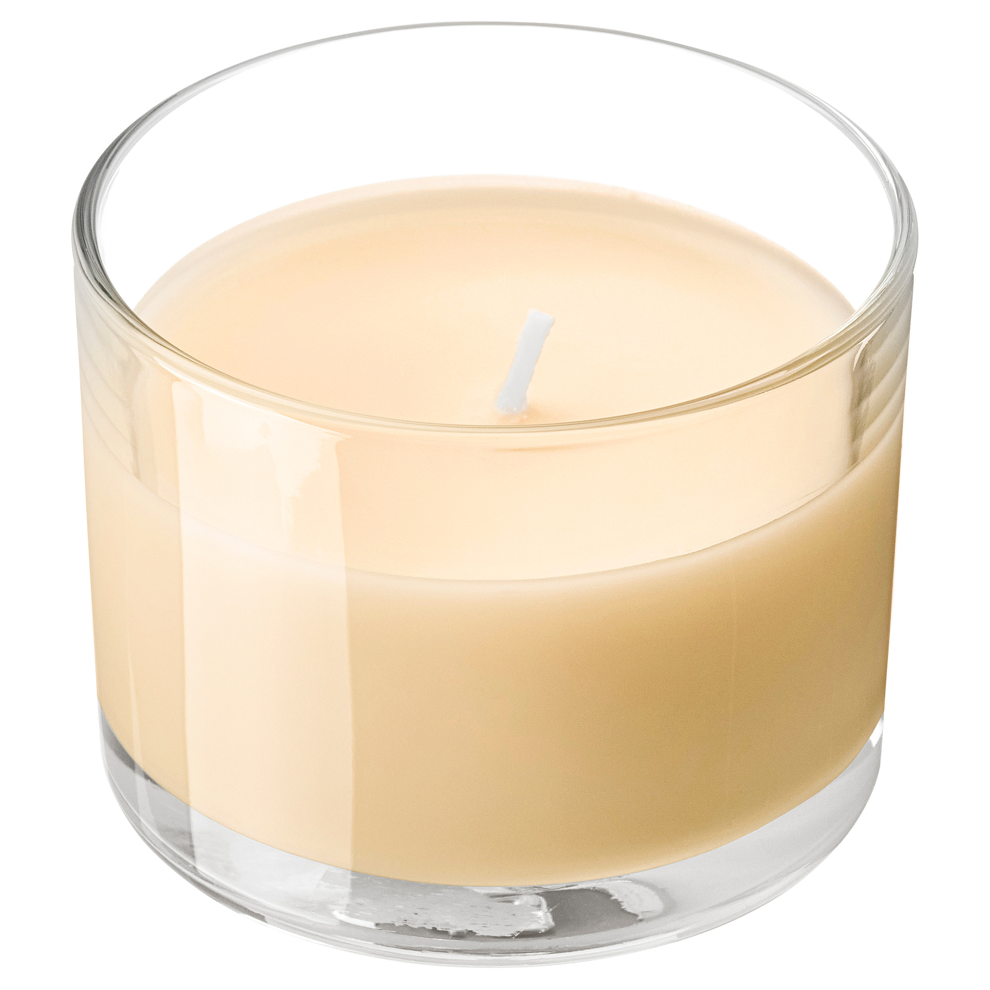 LOTSFÅGEL scented candle in glass