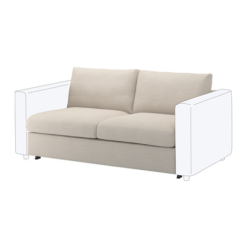 VIMLE cover for 2-seat sofa-bed section