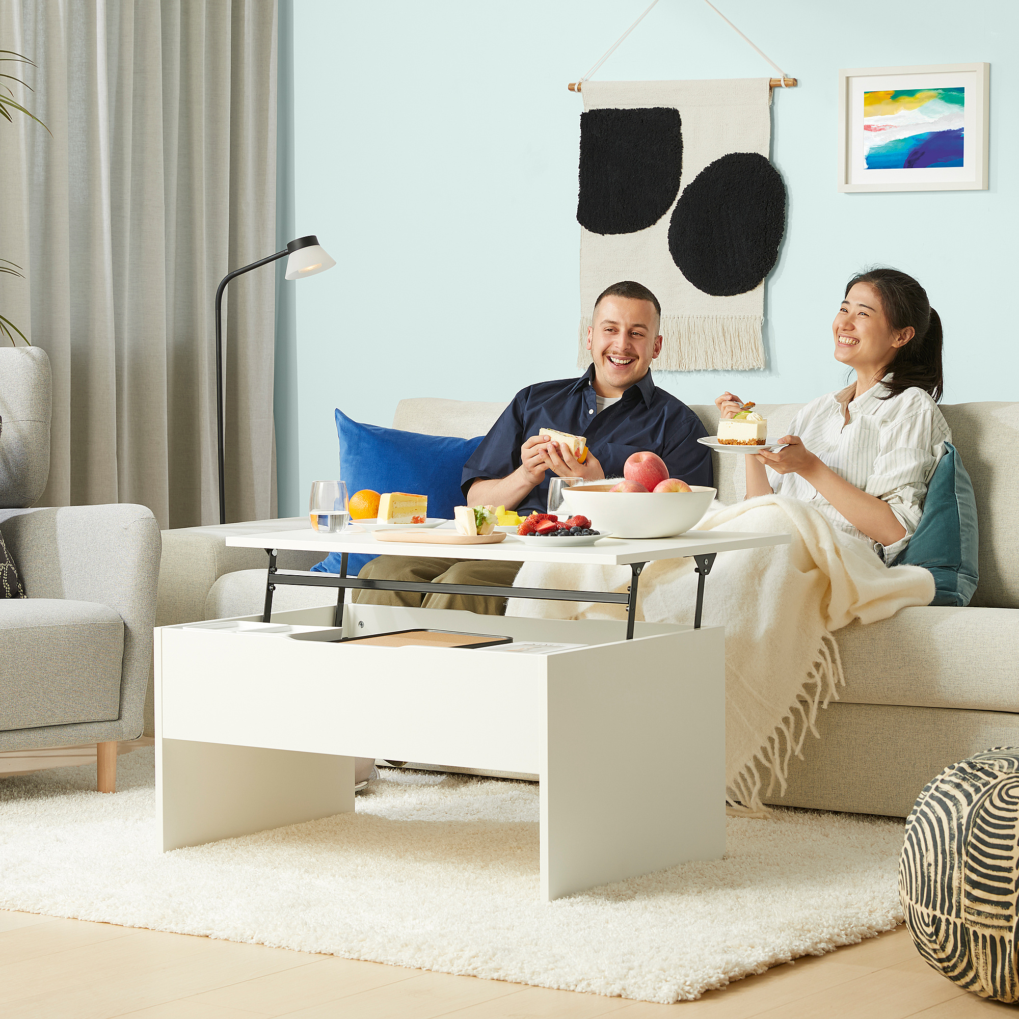 ÖSTAVALL adjustable coffee table