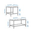 VITTSJÖ nest of tables, set of 2