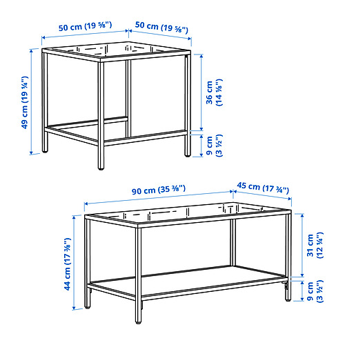 VITTSJÖ nest of tables, set of 2