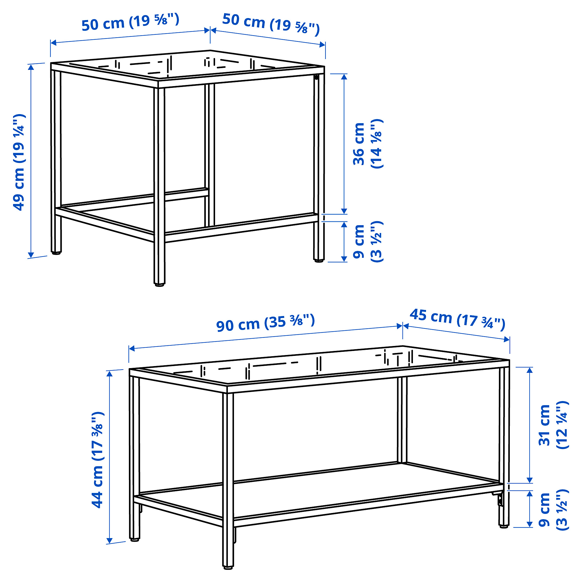 VITTSJÖ nest of tables, set of 2