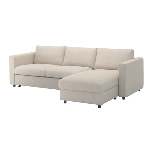 VIMLE 3-seat sofa-bed with chaise longue