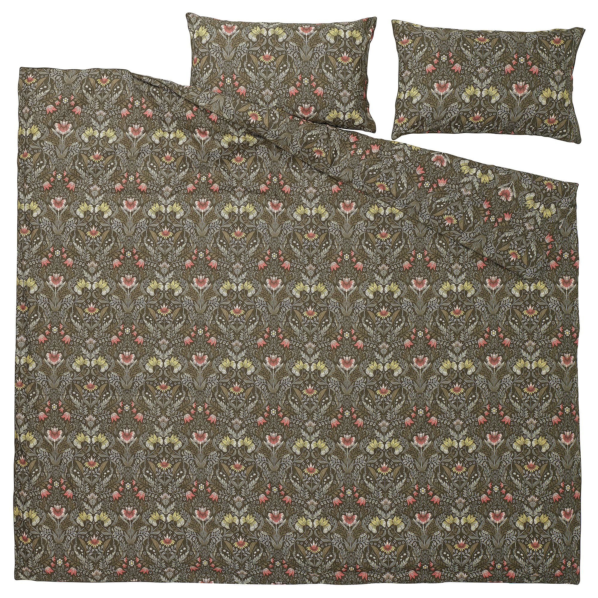 KÄRRDUNÖRT duvet cover and 2 pillowcases