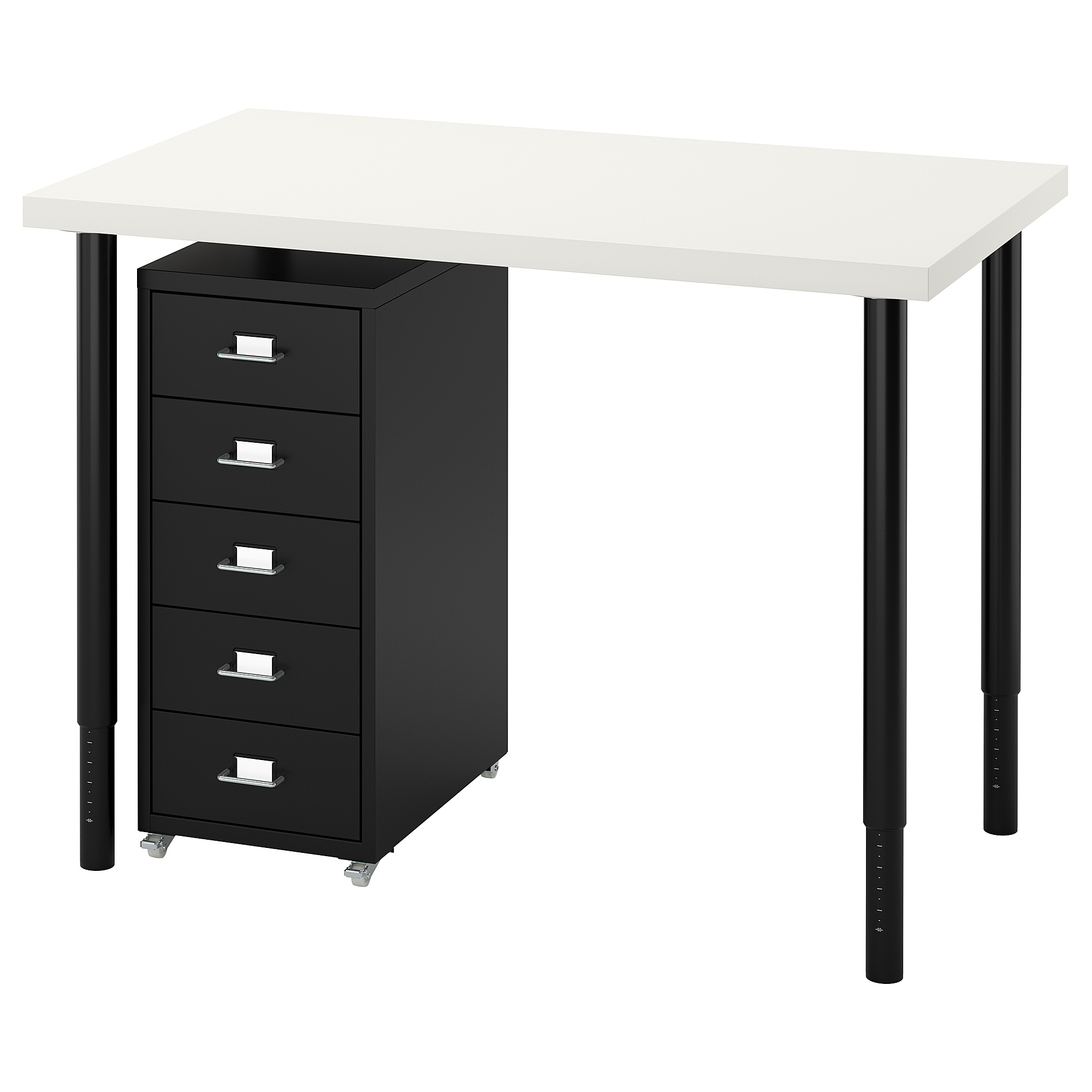 HELMER/LINNMON/OLOV desk and storage combination