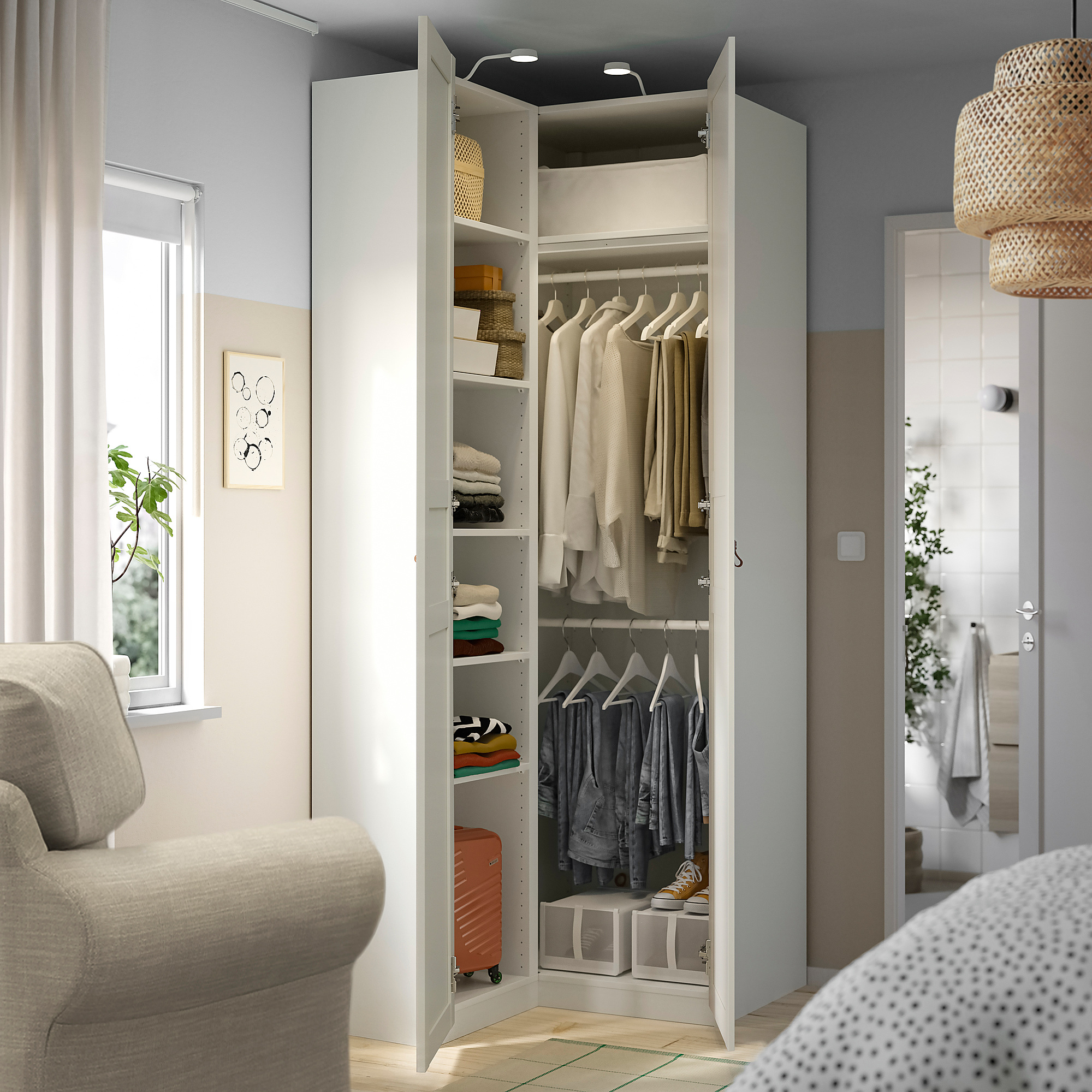 PAX/FLISBERGET corner wardrobe