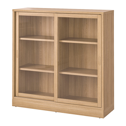 TONSTAD cabinet with sliding glass doors