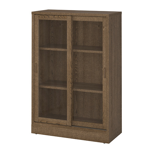 TONSTAD cabinet with sliding glass doors