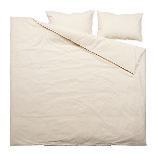 BERGPALM duvet cover and 2 pillowcases