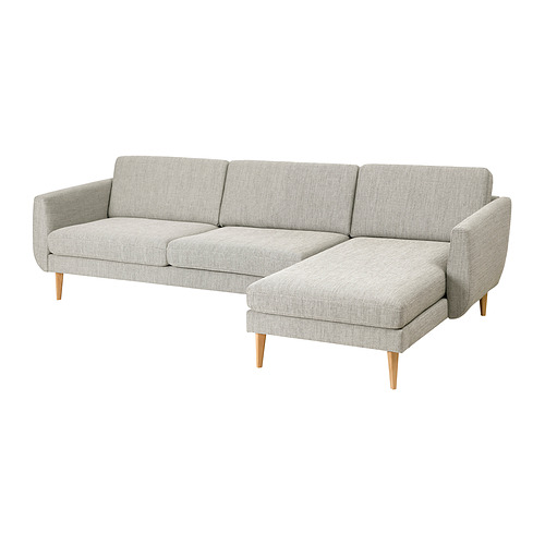 SMEDSTORP 4-seat sofa with chaise longue