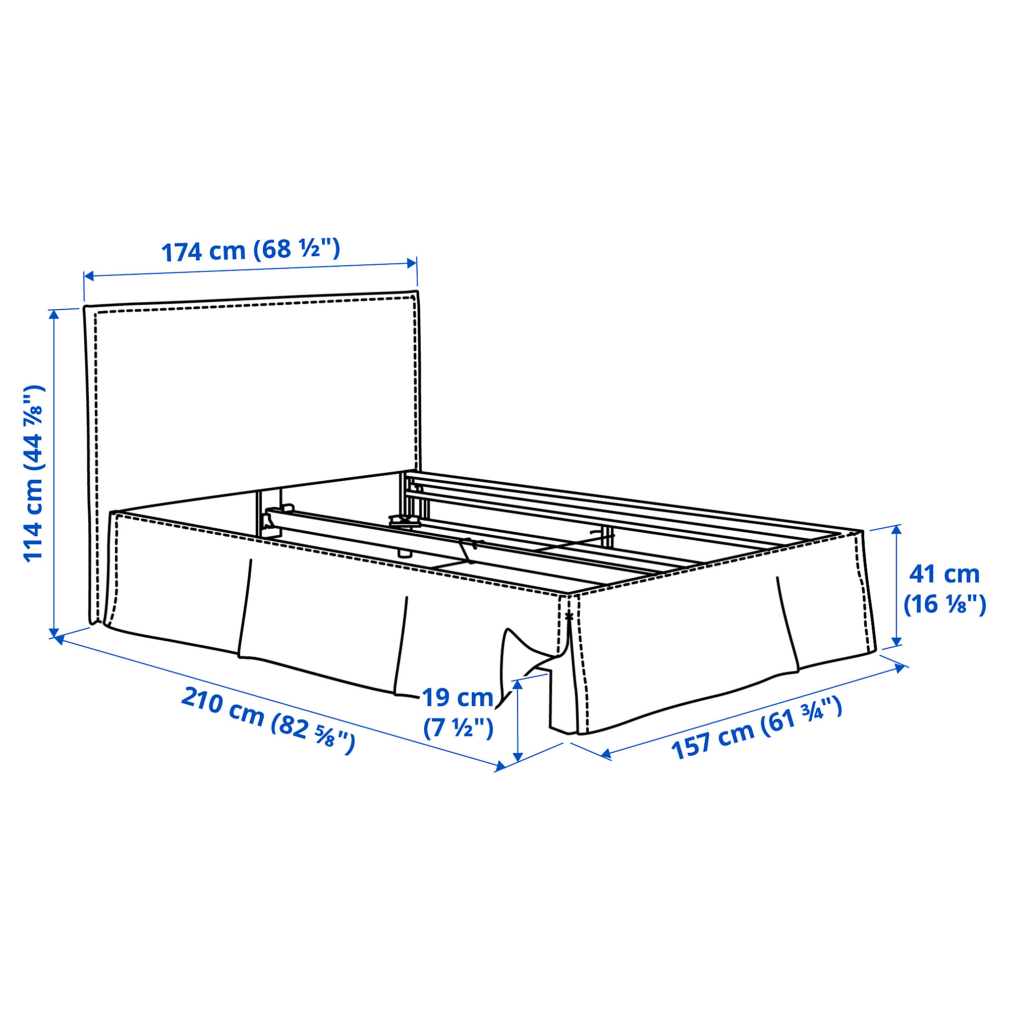 TÄRNKULLEN cover bed frame