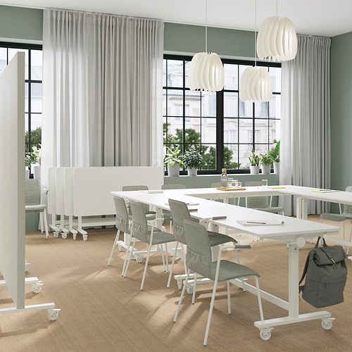 MITTZON foldable table with castors