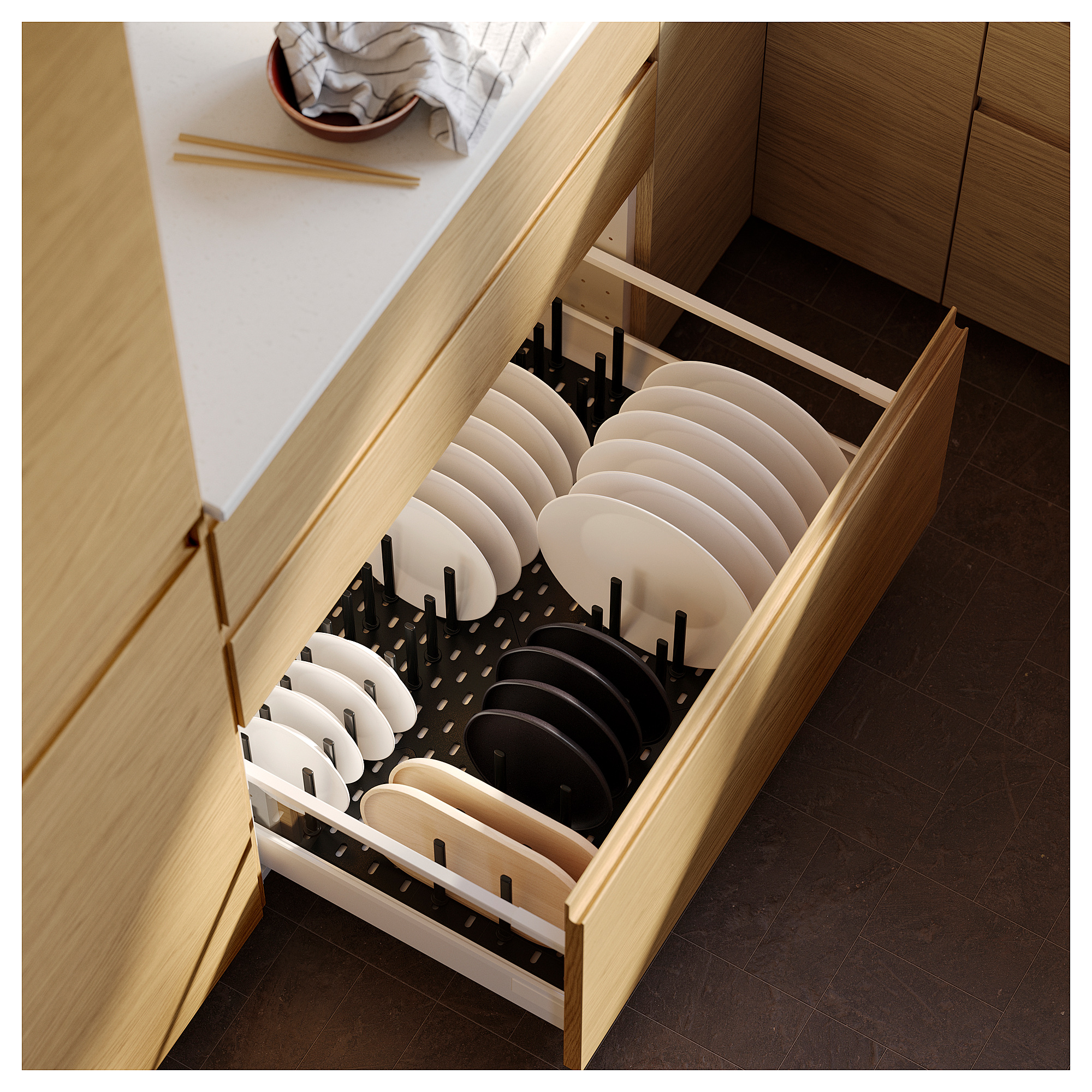 UPPDATERA pegboard drawer organiser
