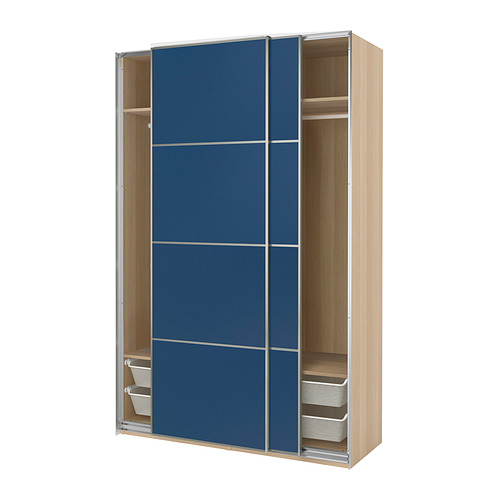 PAX/MEHAMN wardrobe with sliding doors