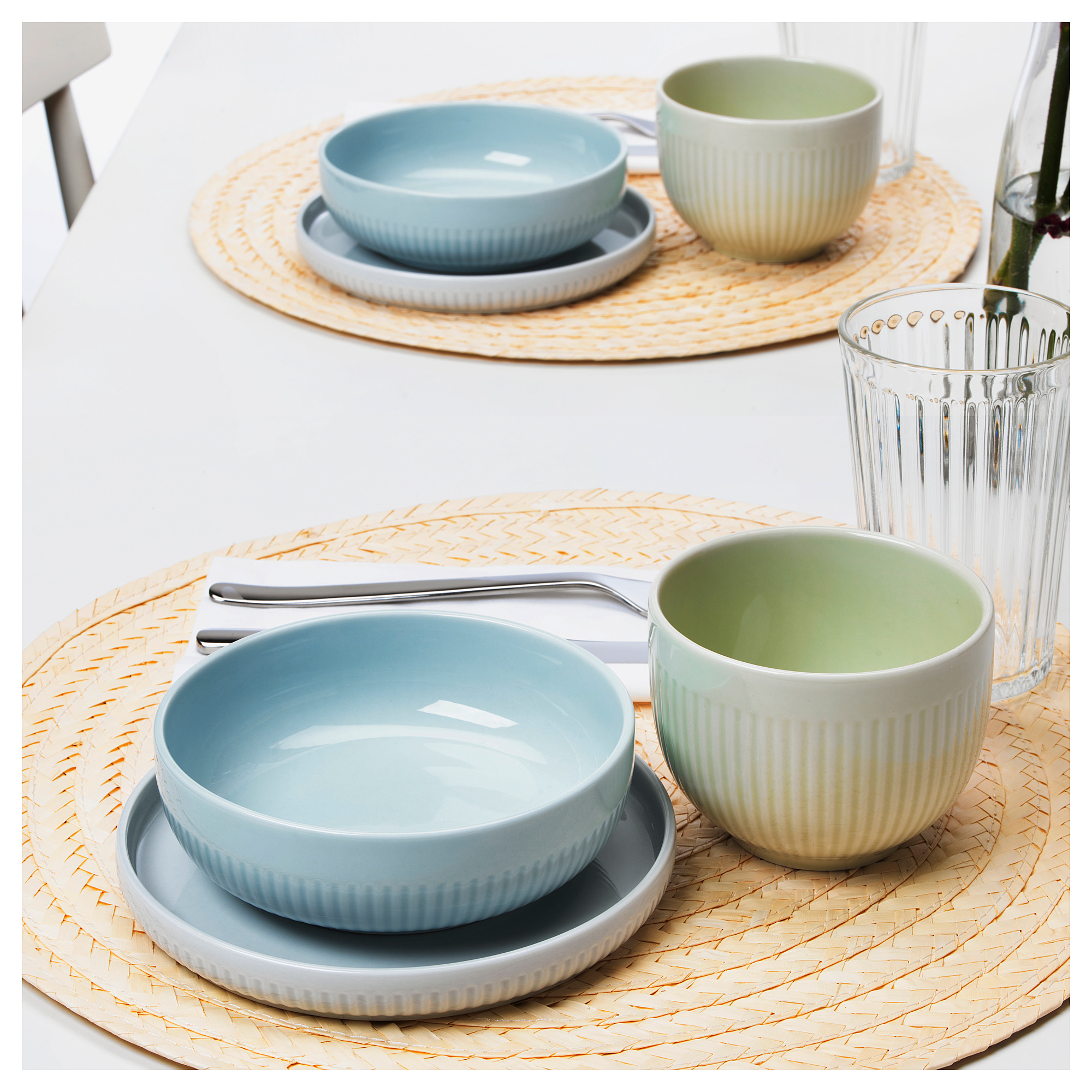 plate/bowl, set of 3, multicolour IKEA Hong Kong