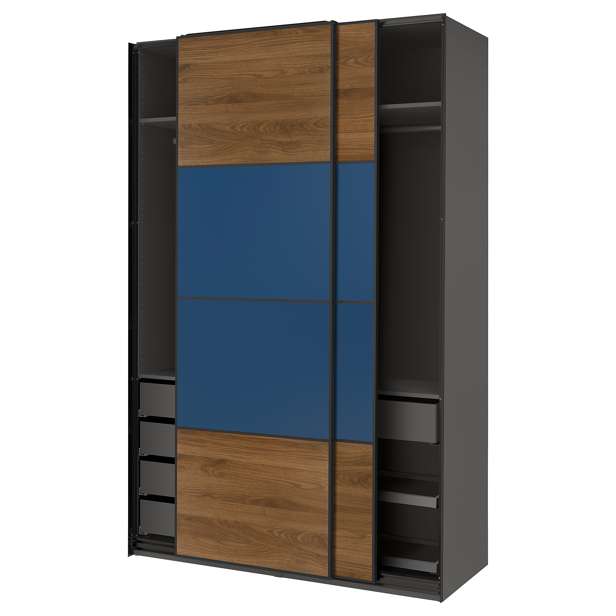 PAX/MEHAMN wardrobe with sliding doors