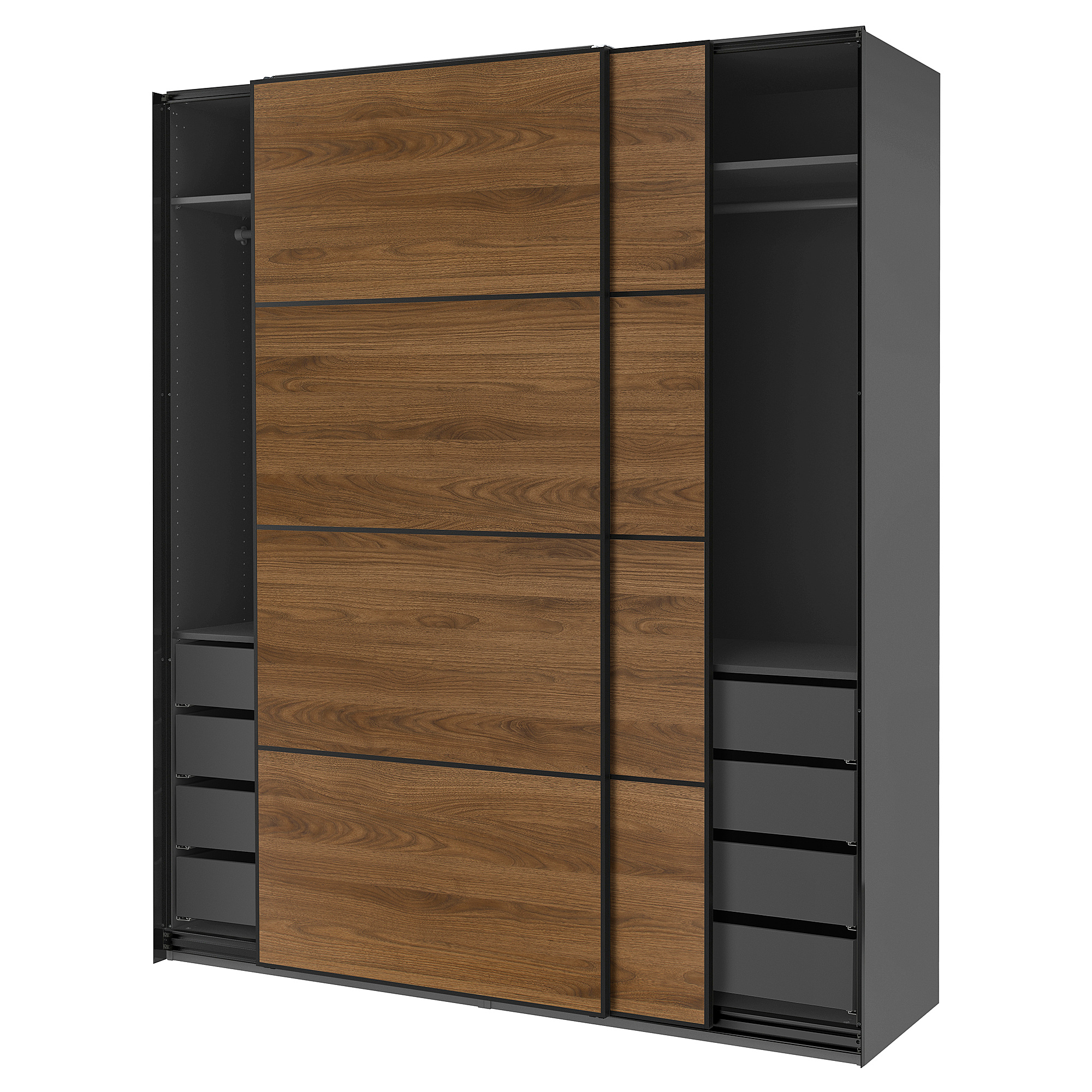 PAX/MEHAMN wardrobe with sliding doors