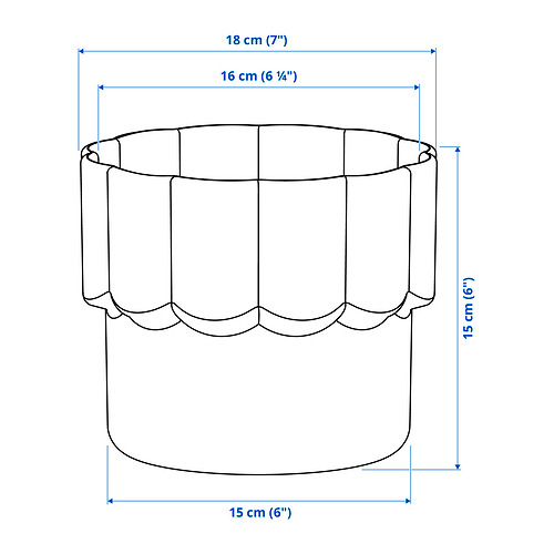 HÄNGSÄLG plant pot