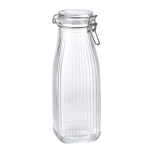 KÖSSEBÄR bottle shaped jar with lid