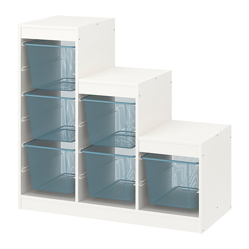 TROFAST storage combination with boxes