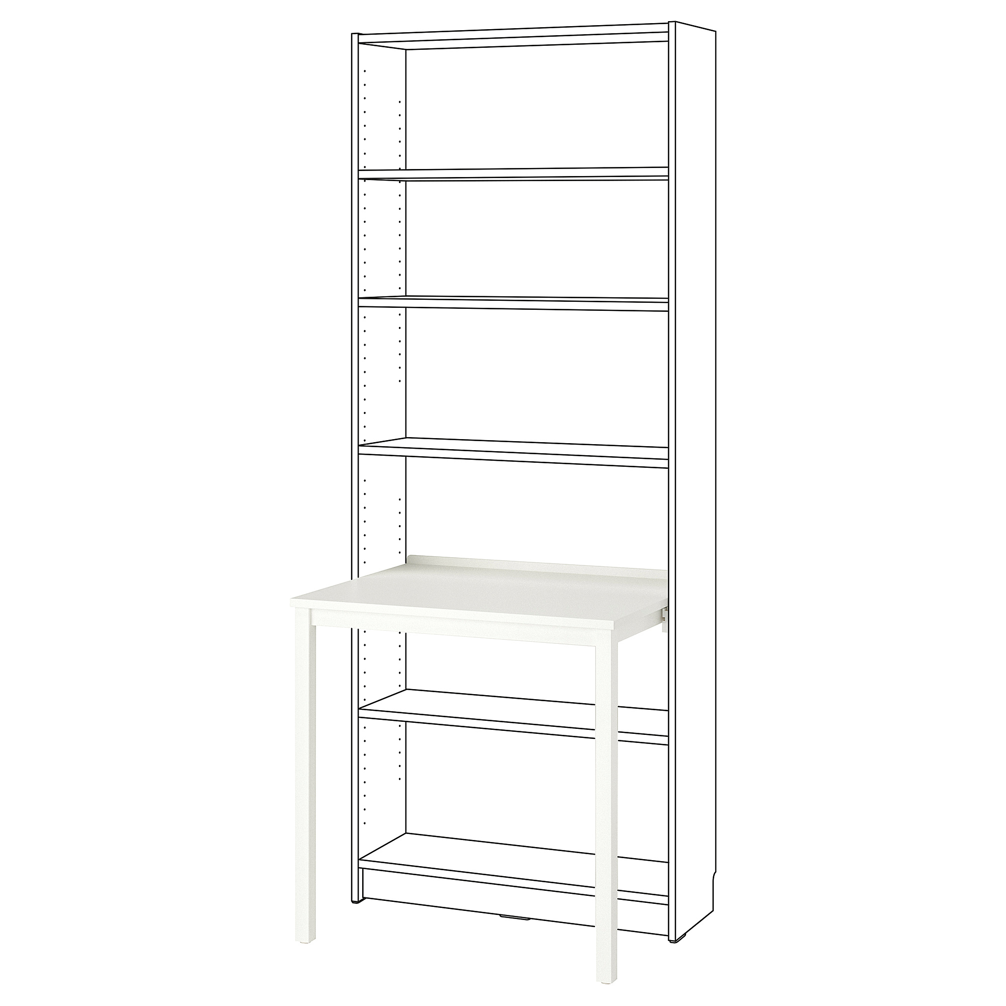 BILLY - desk, white, 76x60 cm | IKEA Hong Kong and Macau