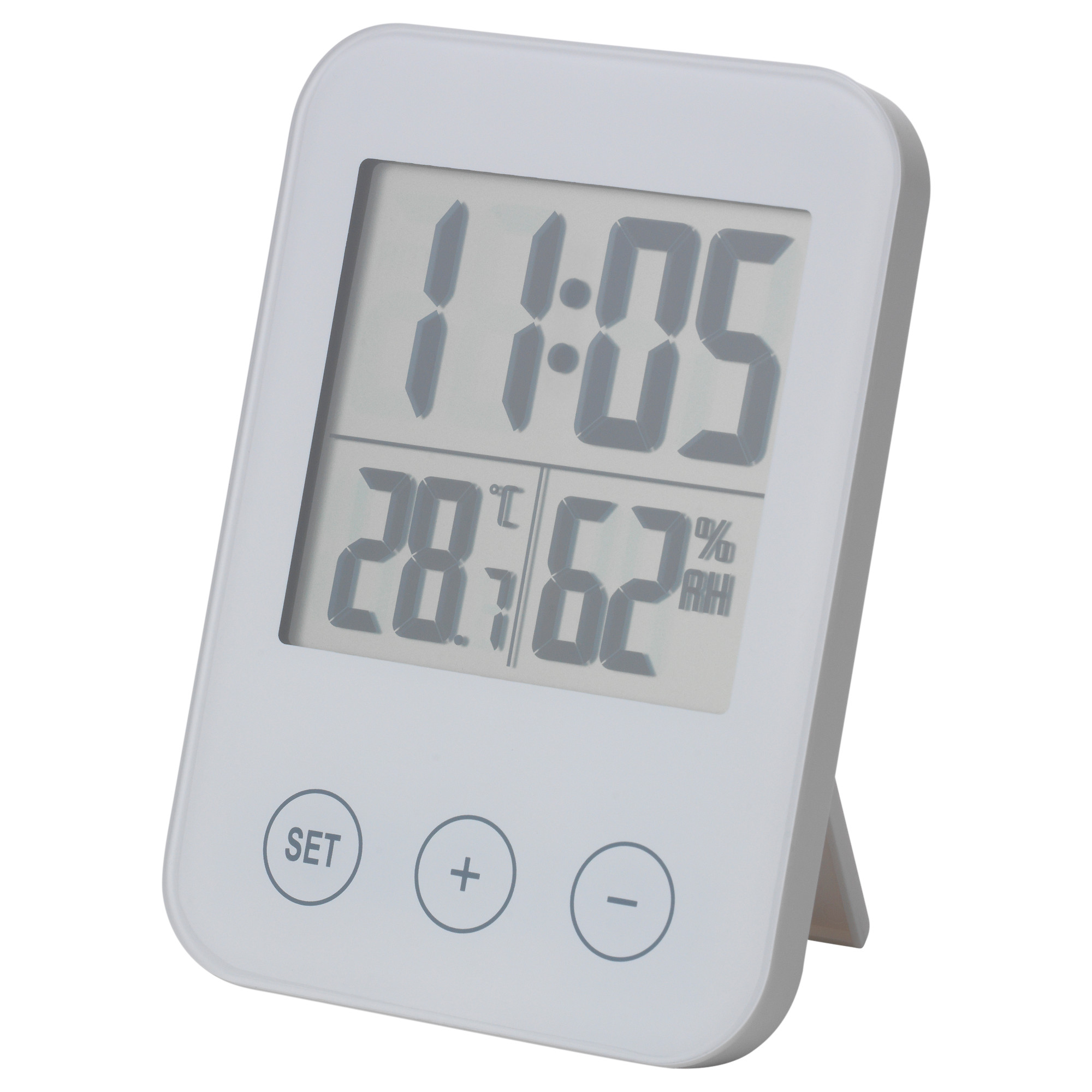 Zij zijn troosten Denk vooruit SLÅTTIS - clock with hygro-/thermometer, white, 8x2x12 cm | IKEA Hong Kong  and Macau