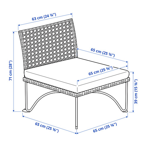 JUTHOLMEN easy chair, outdoor