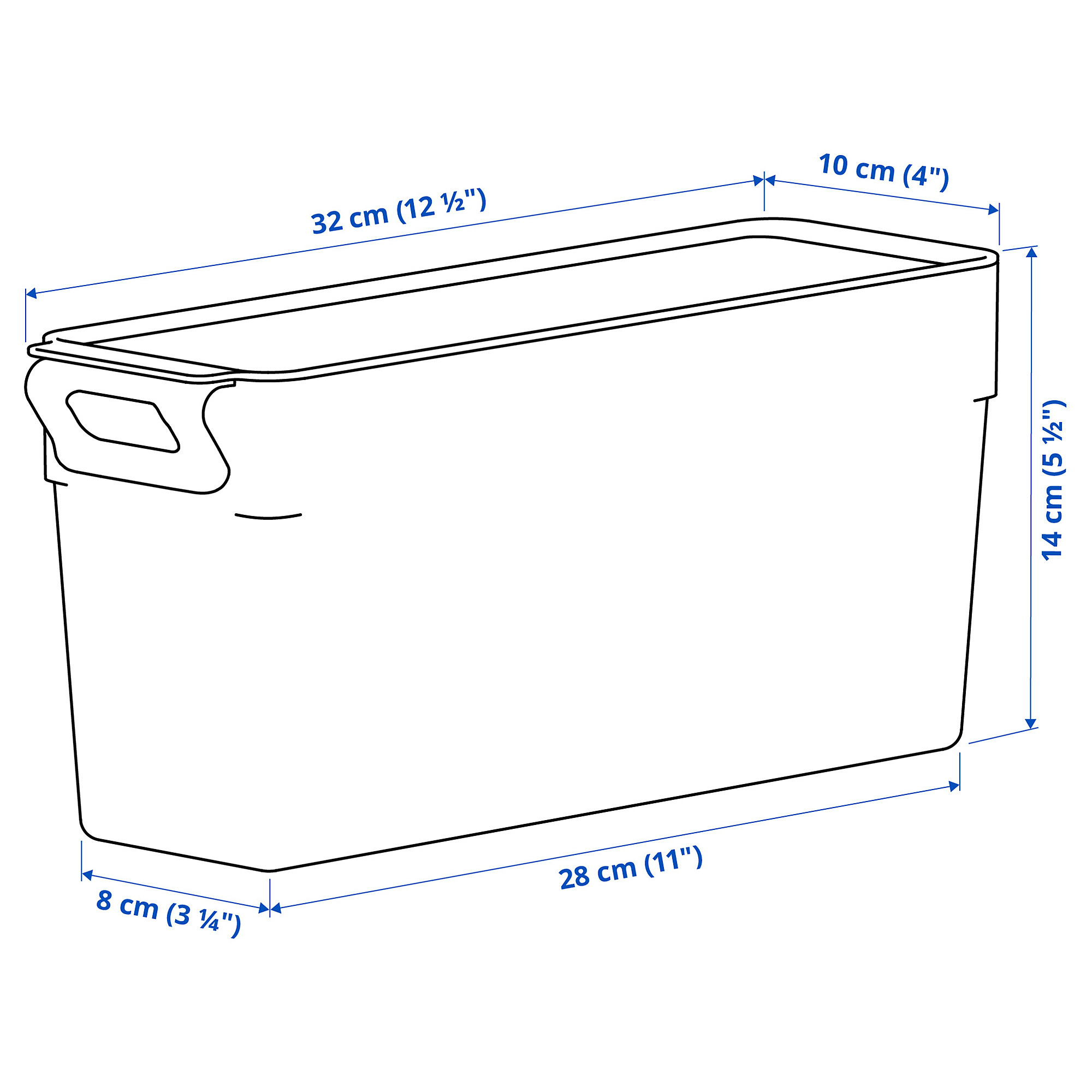KLIPPKAKTUS storage box for fridge
