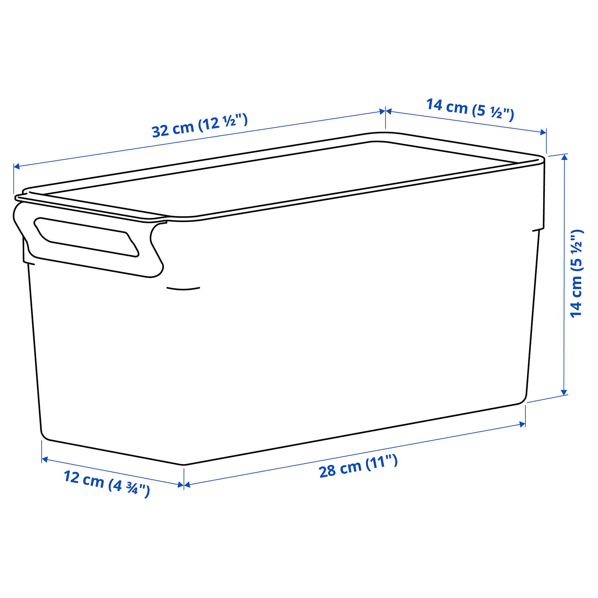 KLIPPKAKTUS storage box for fridge