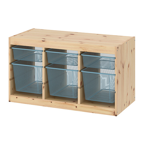 TROFAST storage combination with boxes