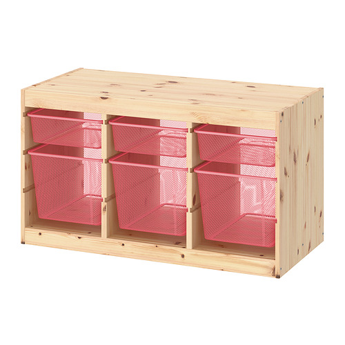 TROFAST storage combination with boxes