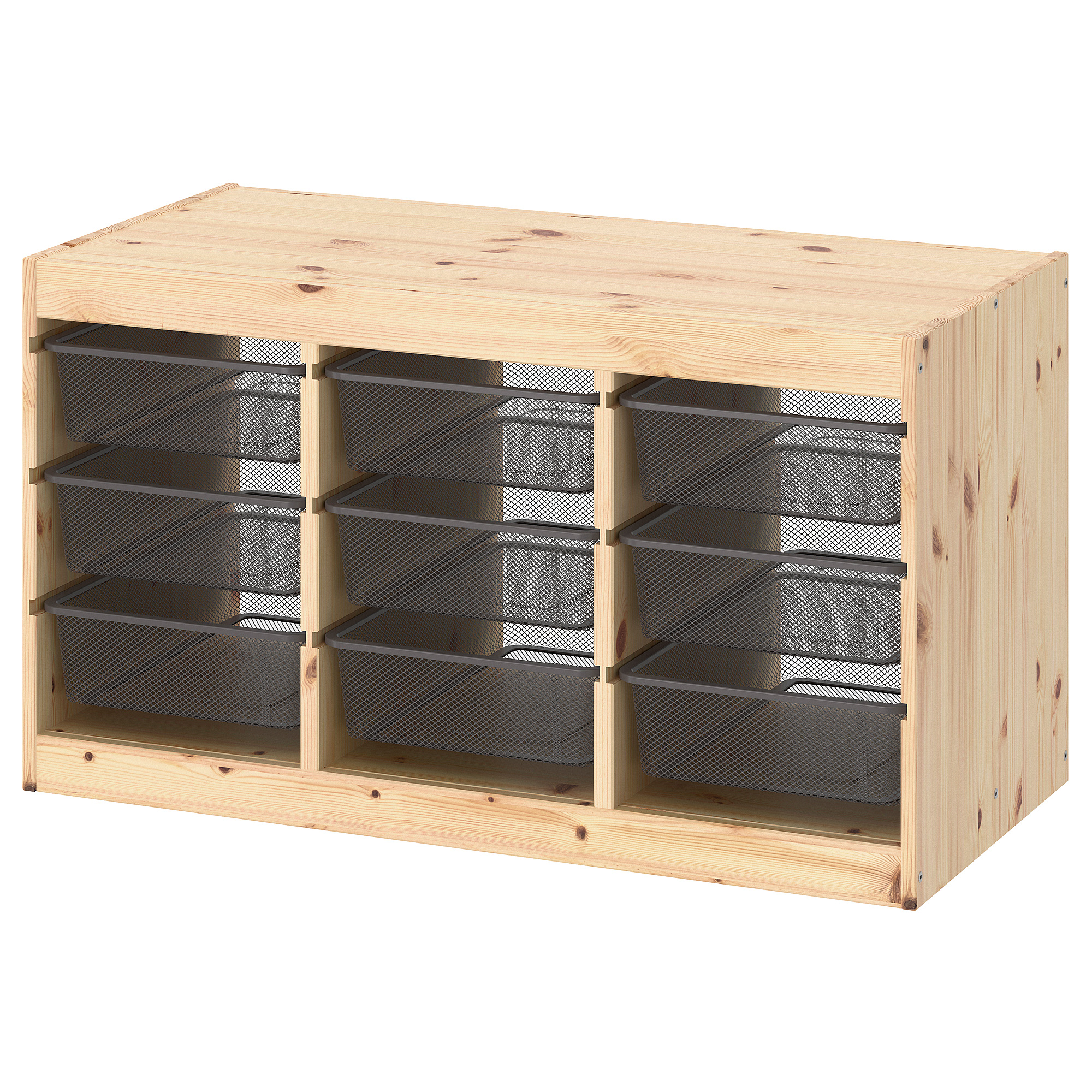 TROFAST - storage combination with boxes, light white