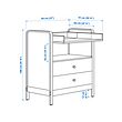 ÄLSKVÄRD changing table/chest of drawers