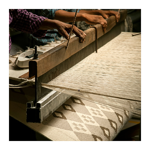 VÄGNÄT rug, flatwoven