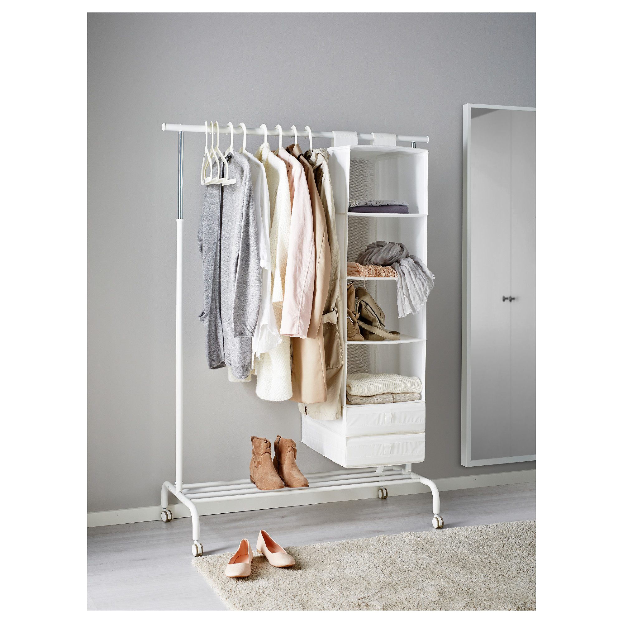 RIGGA clothes  rack  white IKEA  Hong Kong