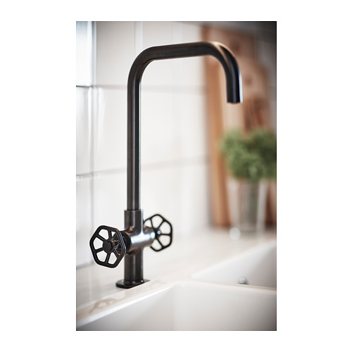 GAMLESJÖN dual-control kitchen mixer tap