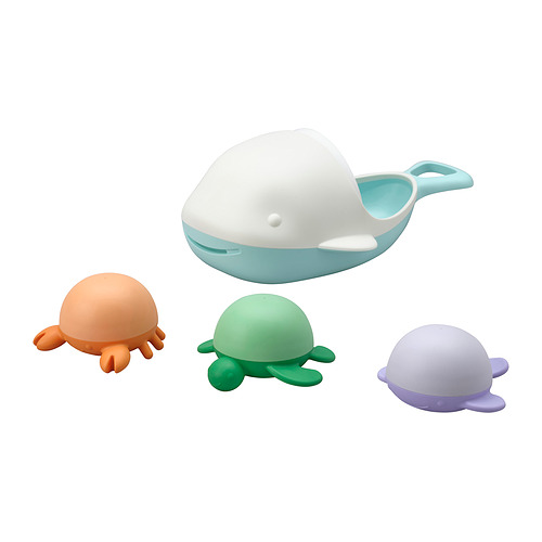 ÄNGSHUMLA 4-piece bath toy set