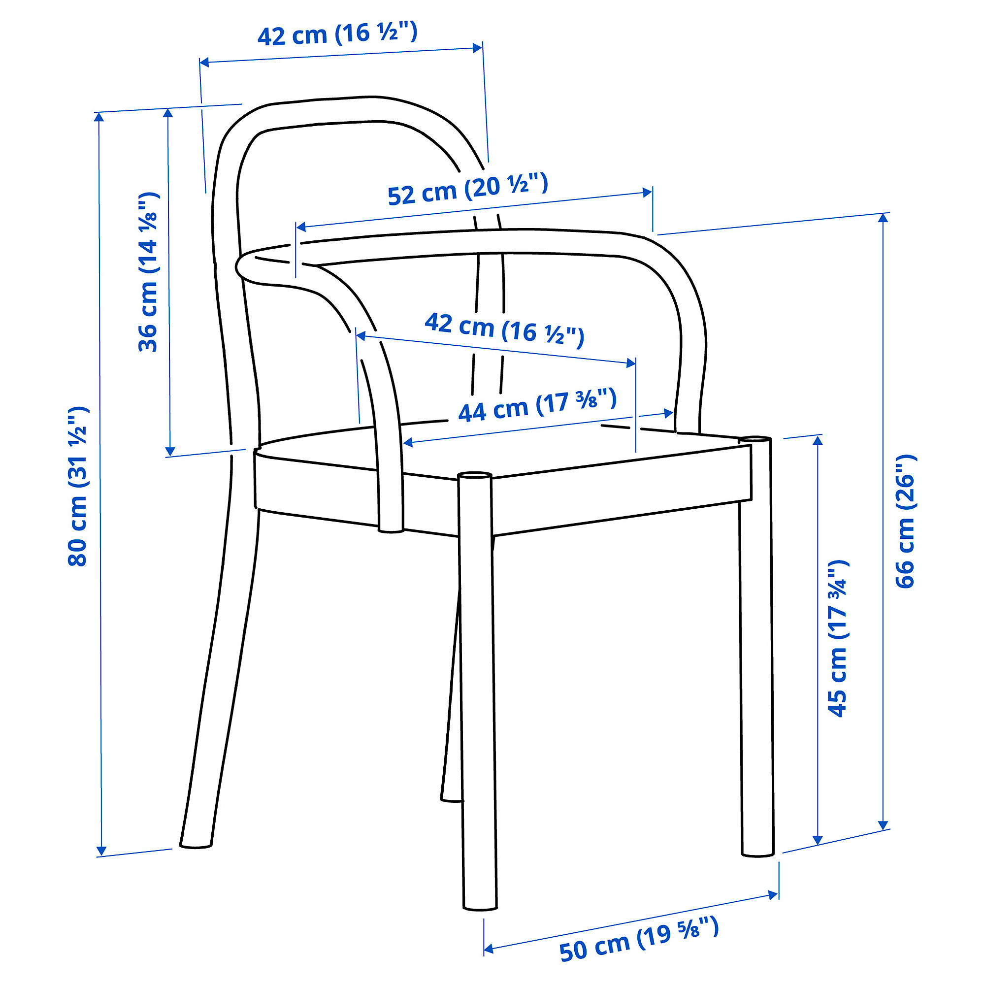 STOCKHOLM 2025/STOCKHOLM 2025 table and 4 chairs with armrests