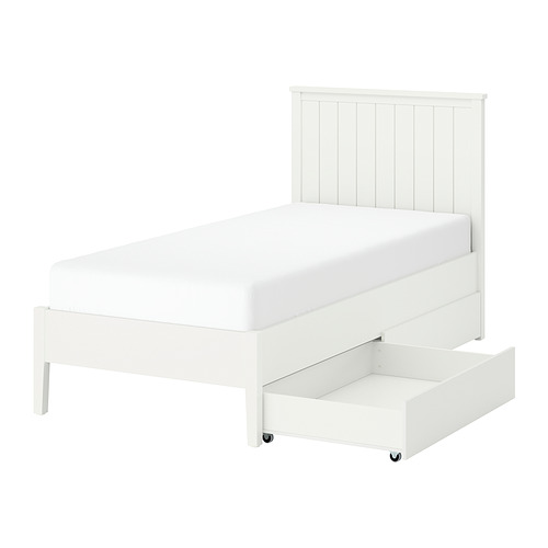GULLABERG - bed frame with 2 storage boxes, white/Luröy, Single | IKEA Hong Kong and Macau - E1003352_S4