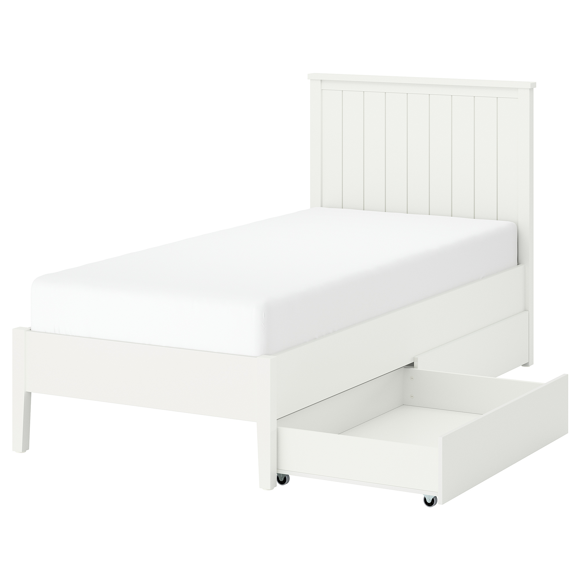 GULLABERG bed frame with 2 storage boxes